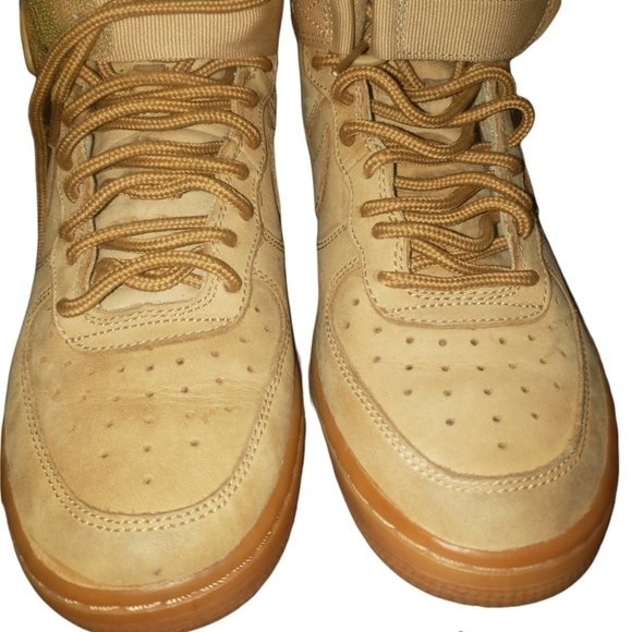 Nike Air Force 1 High '07 LV8 WB Flax 2016 youth 4.5 - Picture 3 of 6